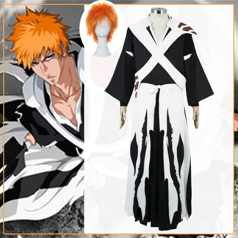 Men'S Kimono Accessories - Parrucca Cosplay di Ichigo Kurosaki da