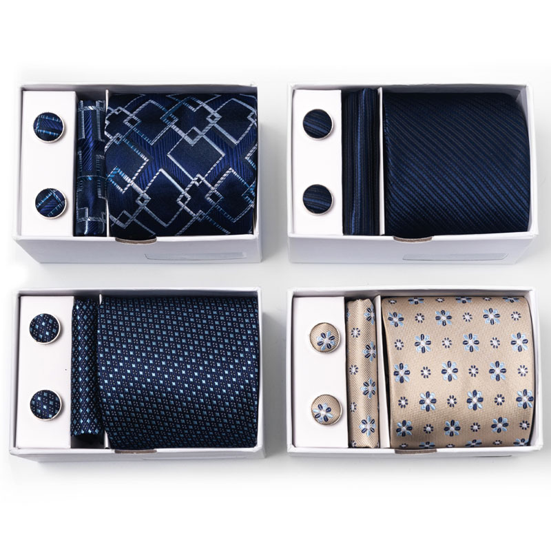 Neck Tie Set Box - Confezione regalo da uomo con pois