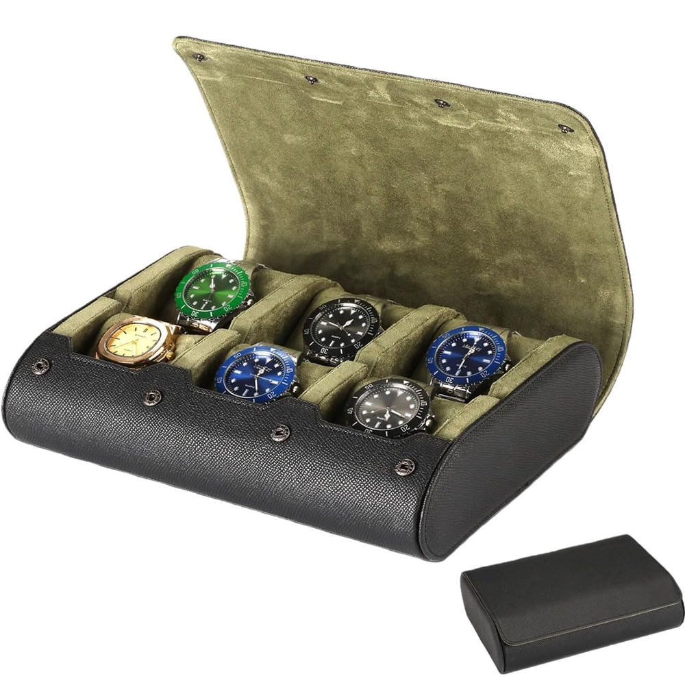 Travel Organizer Men - Custodie da viaggio per 6 orologi