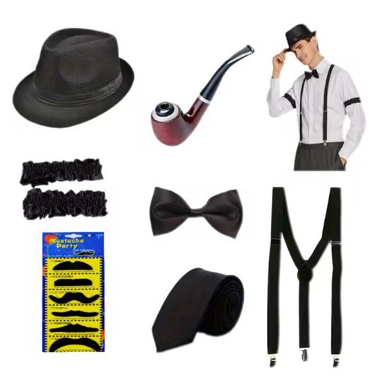 Costume da Gangster Anni '20 p - Men'S Accessories In The 1920S recensione e prezzo