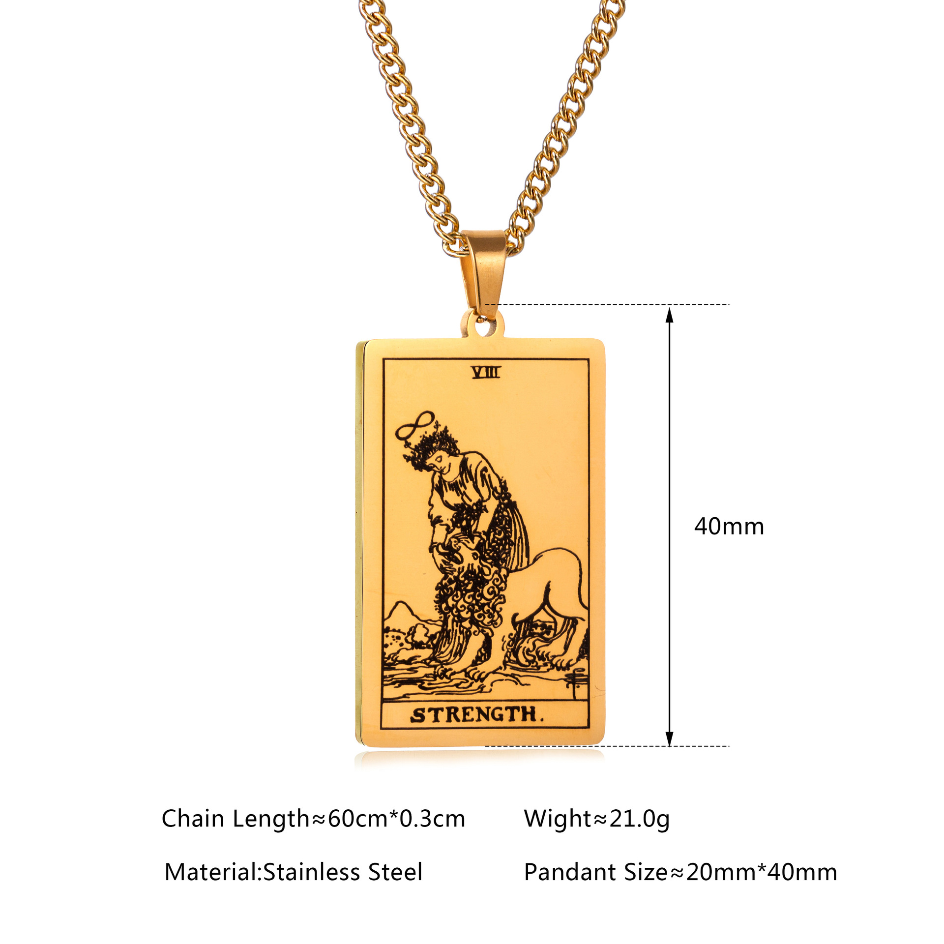 Collana a catena in acciaio in - Men Accessories Neck Chain recensione e prezzo