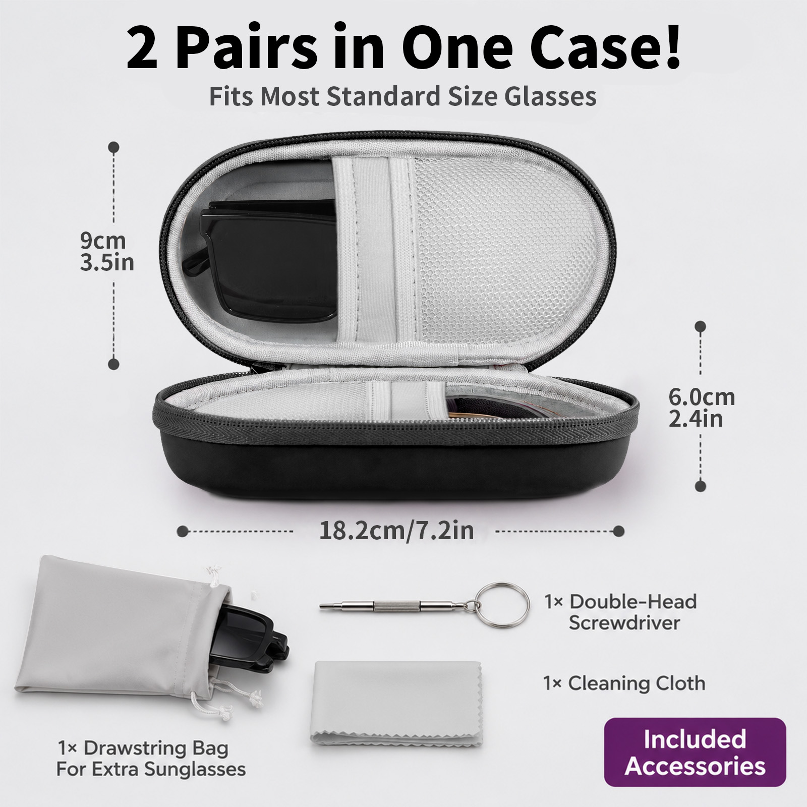 Astuccio Rigido Doppio per Occ - Travel Organizer Men recensione e prezzo